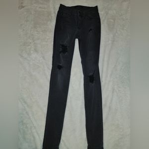 Buckle Kancan Black ripped Skinny jeans Style BK1194R